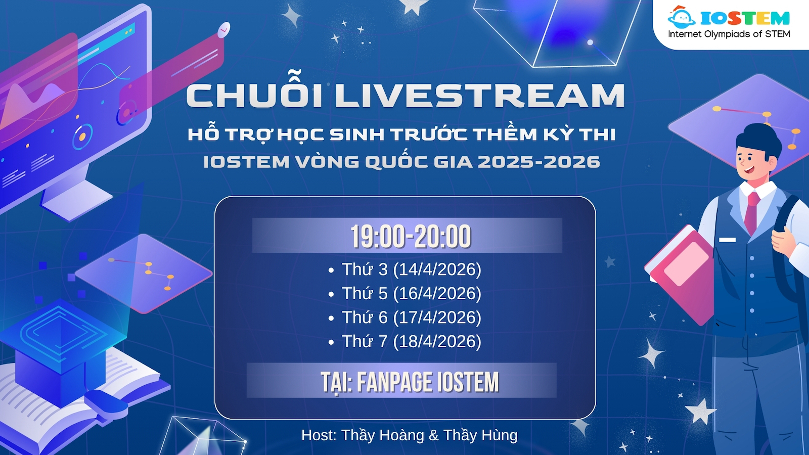 Chuỗi Livestream hỗ trợ học sinh trước thềm kỳ thi IOSTEM vòng Quốc gia 2025-2026