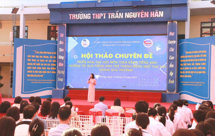 Image Hải Phòng nỗ lực đưa tiếng Anh trở thành ngôn ngữ thứ 2 trong trường học