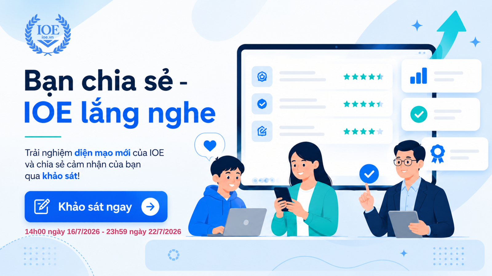 Image Bạn chia sẻ - IOE lắng nghe: Trải nghiệm mới từ góc nhìn của bạn