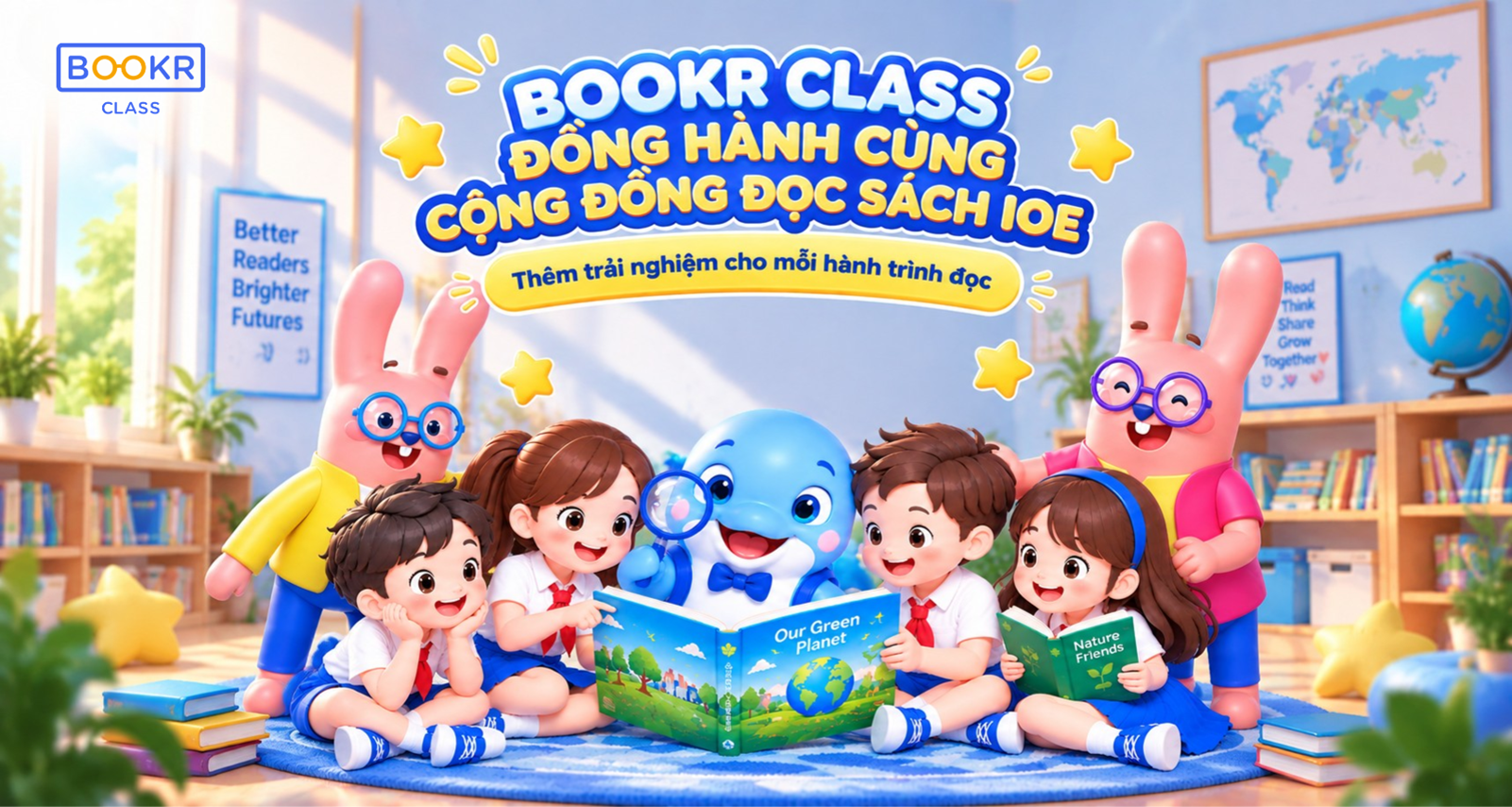 BOOKR CLASS ĐỒNG HÀNH CÙNG CỘNG ĐỒNG ĐỌC SÁCH IOE: THÊM TRẢI NGHIỆM CHO MỖI HÀNH TRÌNH ĐỌC
